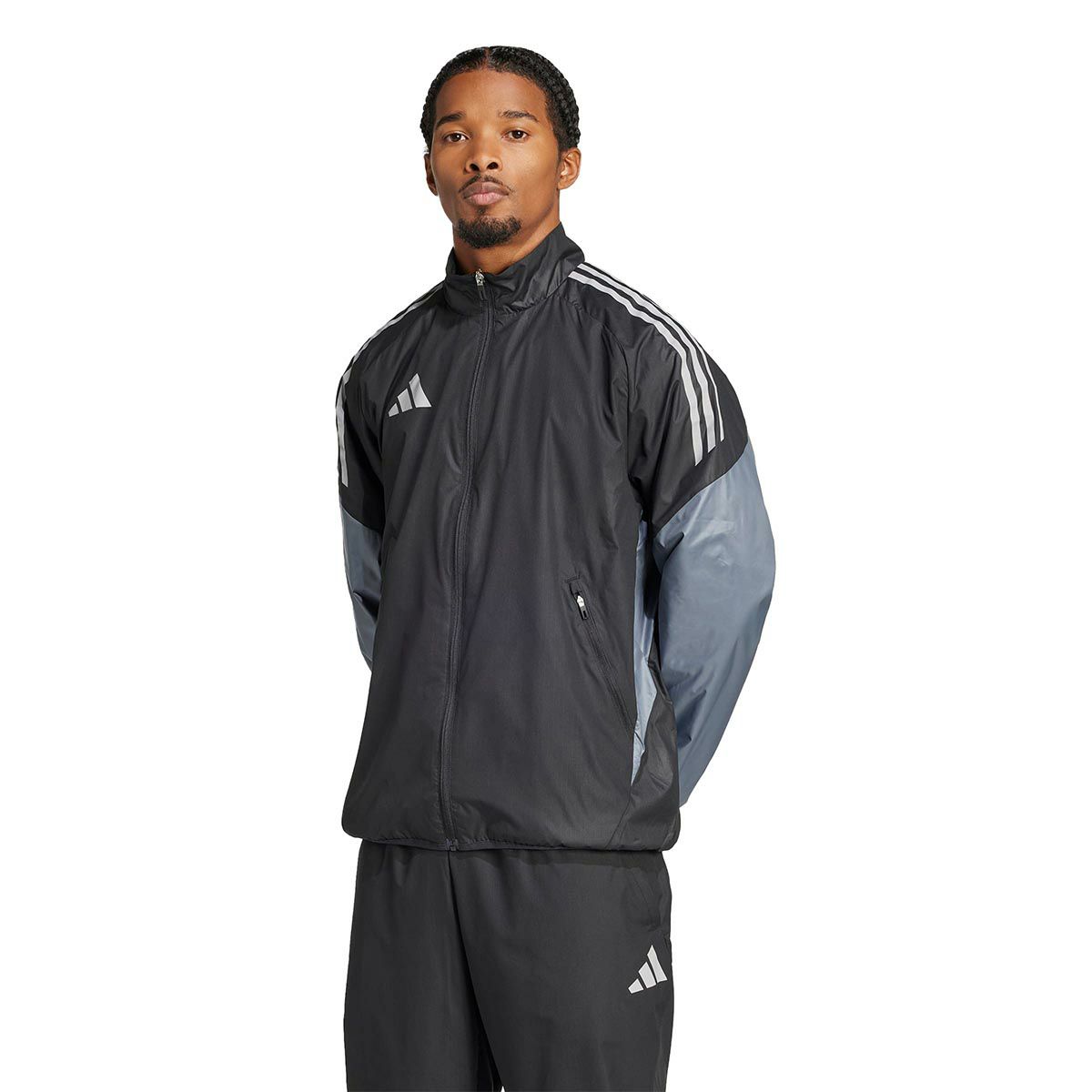 アディダス adidas　ウィンドジャケット ブラック/チームオニックス JP1258 メンズ 詳細3