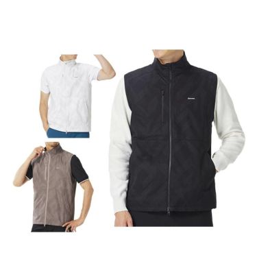 テーラーメイド TaylorMade　メンズ グラフィック柄 フルジップ ベスト UN973　2025年モデル 詳細1