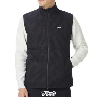テーラーメイド TaylorMade　メンズ グラフィック柄 フルジップ ベスト UN973　2025年モデル 詳細1 詳細2