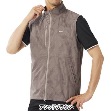 テーラーメイド TaylorMade　メンズ グラフィック柄 フルジップ ベスト UN973　2025年モデル 詳細1 詳細5