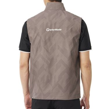 テーラーメイド TaylorMade　メンズ グラフィック柄 フルジップ ベスト UN973　2025年モデル 詳細1 詳細6