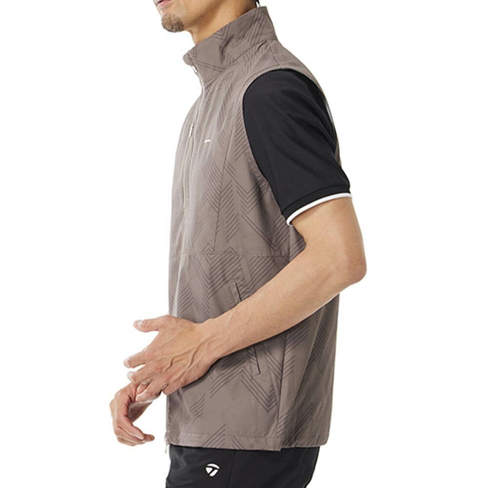 テーラーメイド TaylorMade　メンズ グラフィック柄 フルジップ ベスト UN973　2025年モデル 詳細1 詳細7