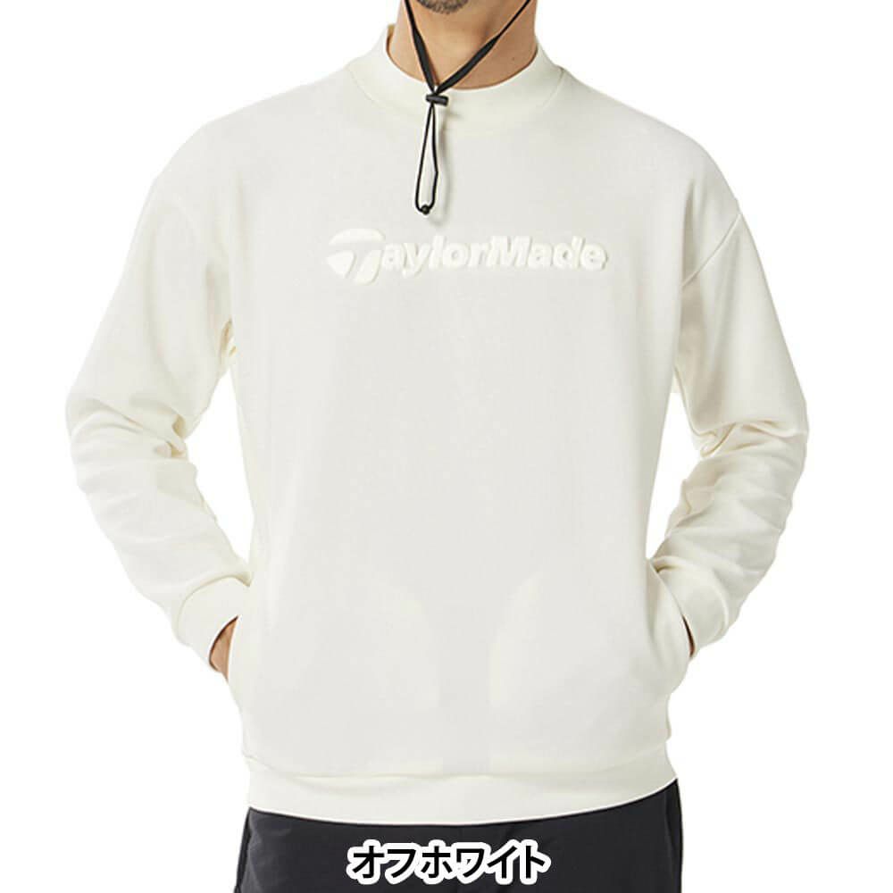 テーラーメイド TaylorMade　メンズ 長袖 モックネック スウェット UN976　2025年モデル 詳細1 詳細2