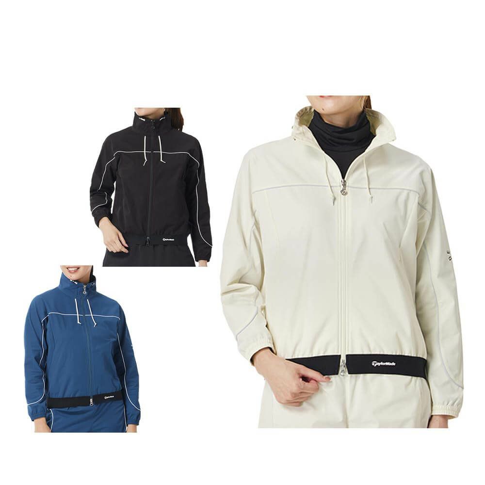 テーラーメイド TaylorMade　レディース サークルロゴ 長袖 クロップド ジャケット TL528　2025年モデル 詳細1