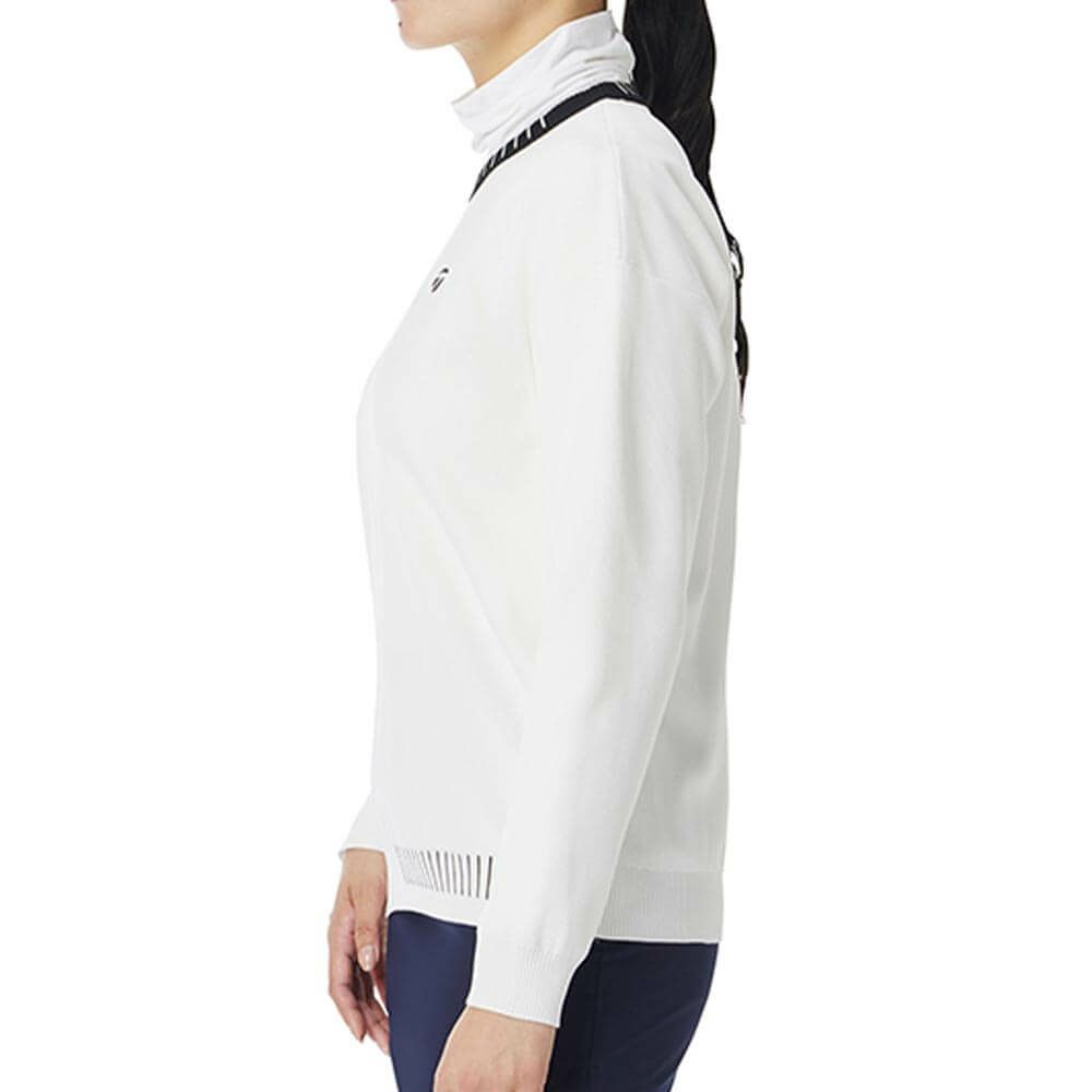 テーラーメイド TaylorMade　レディース ステッチド 長袖 クルーネック セーター TL529　2025年モデル 詳細1 詳細4