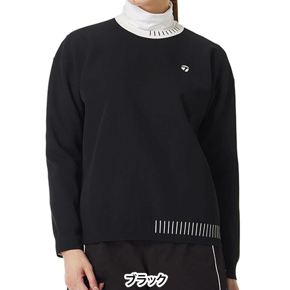 テーラーメイド TaylorMade　レディース ステッチド 長袖 クルーネック セーター TL529　2025年モデル 詳細1 詳細6