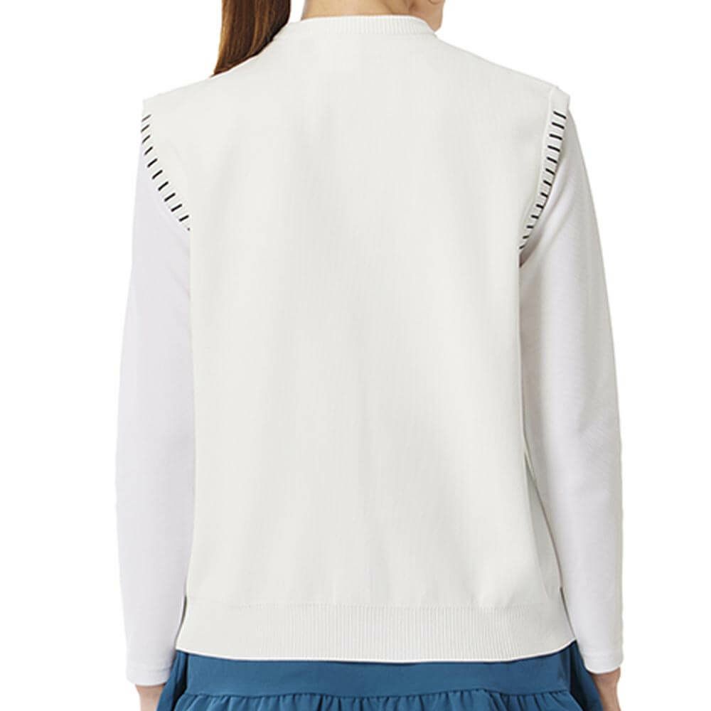 テーラーメイド TaylorMade　レディース ステッチド クルーネック ベスト TL530　2025年モデル 詳細1 詳細3