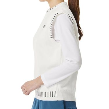 テーラーメイド TaylorMade　レディース ステッチド クルーネック ベスト TL530　2025年モデル 詳細1 詳細4