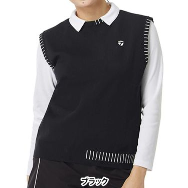 テーラーメイド TaylorMade　レディース ステッチド クルーネック ベスト TL530　2025年モデル 詳細1 詳細5