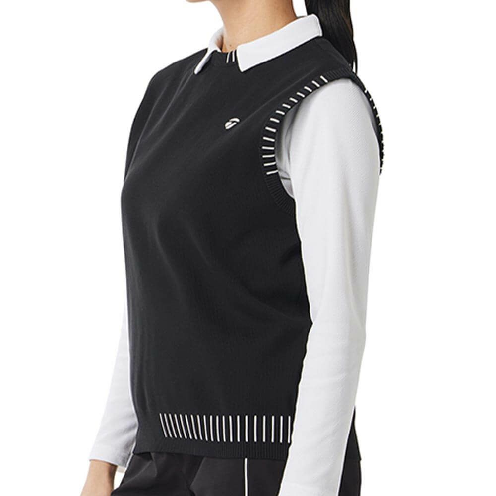 テーラーメイド TaylorMade　レディース ステッチド クルーネック ベスト TL530　2025年モデル 詳細1 詳細7