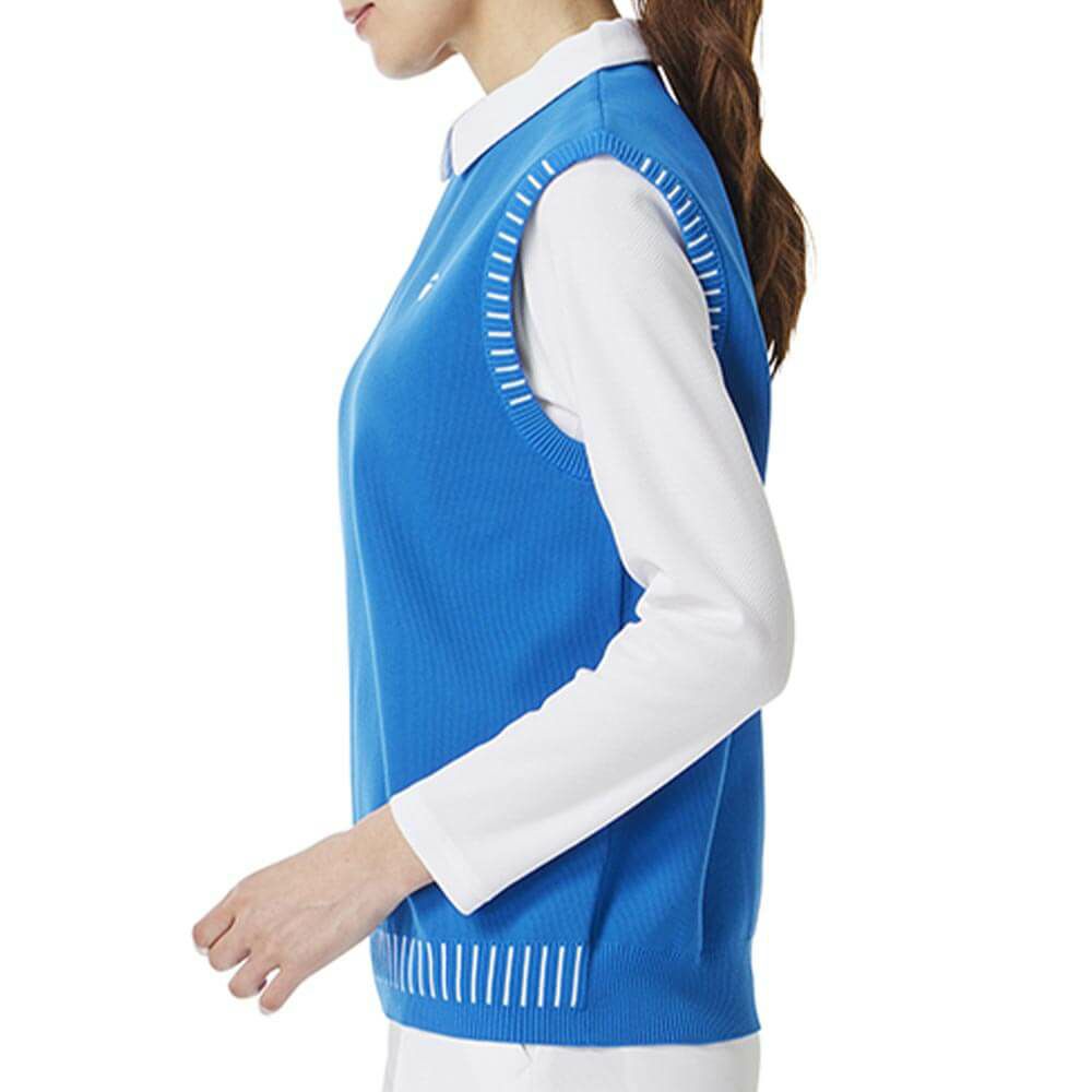 テーラーメイド TaylorMade　レディース ステッチド クルーネック ベスト TL530　2025年モデル 詳細1 詳細10