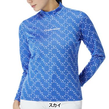 テーラーメイド TaylorMade　レディース サークルロゴ 長袖 モックネック シャツ TL537　2025年モデル 詳細1 詳細7