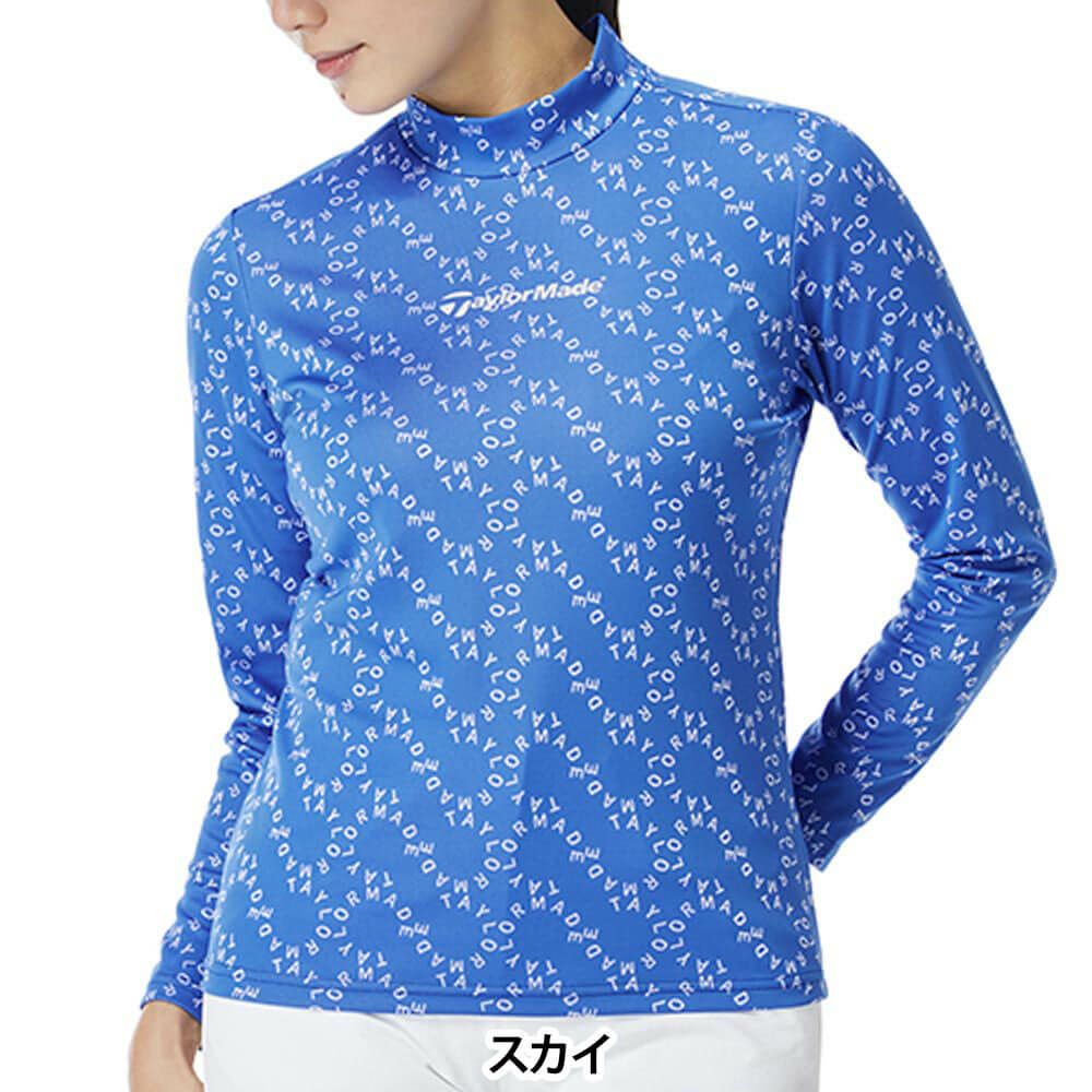 テーラーメイド TaylorMade　レディース サークルロゴ 長袖 モックネック シャツ TL537　2025年モデル 詳細1 詳細7