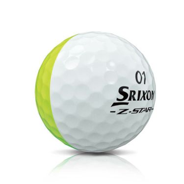 スリクソン Z-STAR DIVIDE 2025年モデル ゴルフボール プレミアムパッションイエロー　1ダース（12球入り） イエロー/ホワイト 詳細3