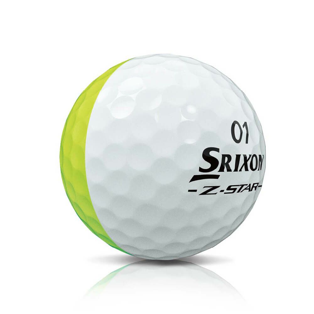 スリクソン Z-STAR DIVIDE 2025年モデル ゴルフボール プレミアムパッションイエロー　1ダース（12球入り） イエロー/ホワイト 詳細3