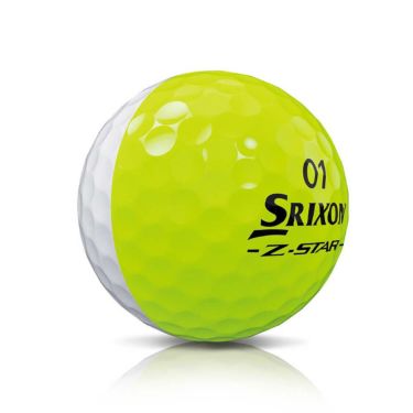 スリクソン Z-STAR DIVIDE 2025年モデル ゴルフボール プレミアムパッションイエロー　1ダース（12球入り） イエロー/ホワイト 詳細4
