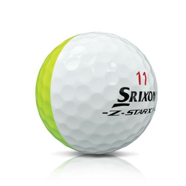 スリクソン Z-STAR XV DIVIDE 2025年モデル ゴルフボール プレミアムパッションイエロー　1ダース（12球入り） イエロー/ホワイト 詳細3