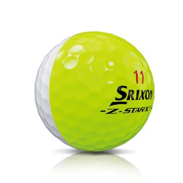 スリクソン Z-STAR XV DIVIDE 2025年モデル ゴルフボール プレミアムパッションイエロー　1ダース（12球入り） イエロー/ホワイト 詳細4