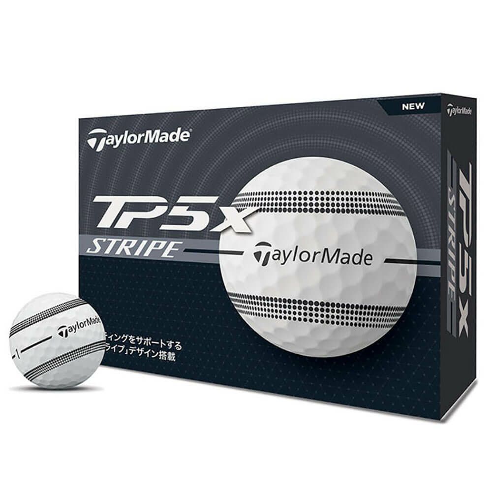 テーラーメイド　TP5x STRIPE 2024年モデル　ゴルフボール　2ダースセット （12球入り×2箱） ホワイト（Stripe） 詳細2