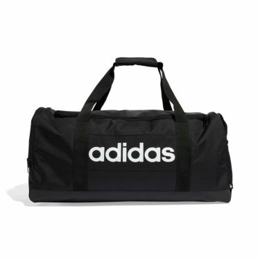 アディダス adidas　リニア ダッフルバッグ ミディアム ブラック/ブラック/ホワイト KWQ26 JD9555 ブラック（JD9555）