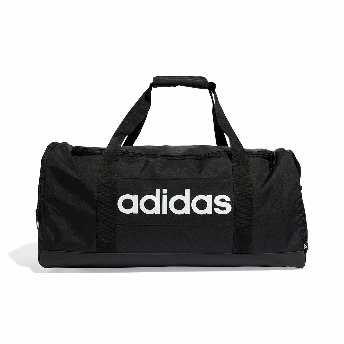 アディダス adidas　リニア ダッフルバッグ ミディアム ブラック/ブラック/ホワイト KWQ26 JD9555 ブラック（JD9555）