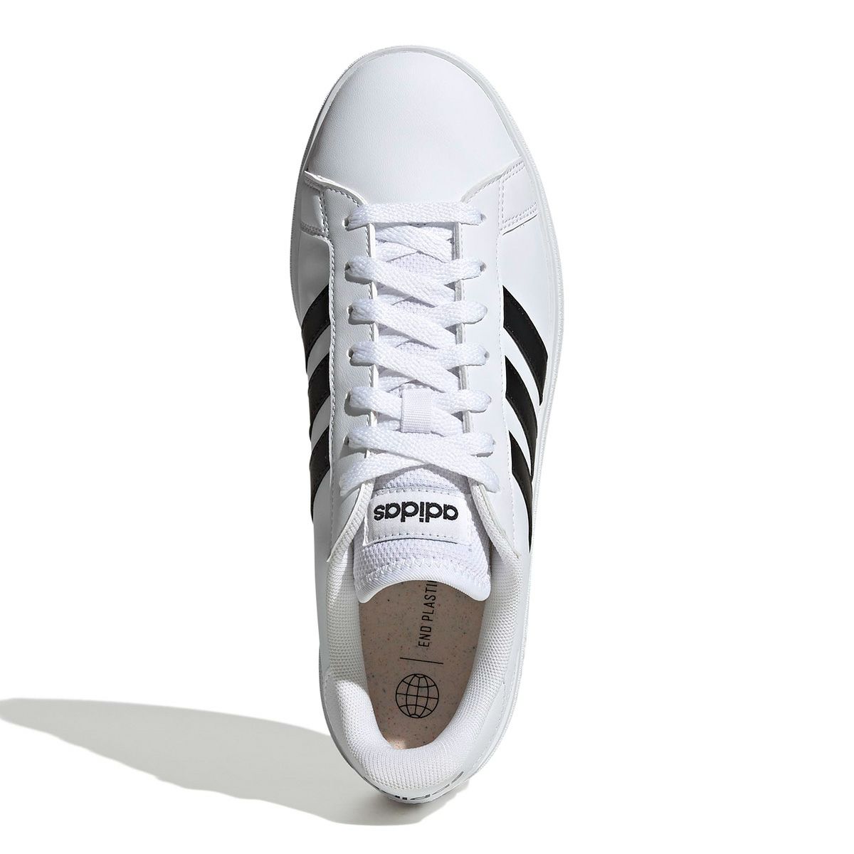 アディダス adidas　ジュニア カジュアル シューズＫＩＤＳ グランドコート ライフスタイル テニス レースアップ / GrandCourt Lifestyle Tennis Lace-Up フットウェアホワイト/マットシルバー/マットシルバー GW6506  詳細2
