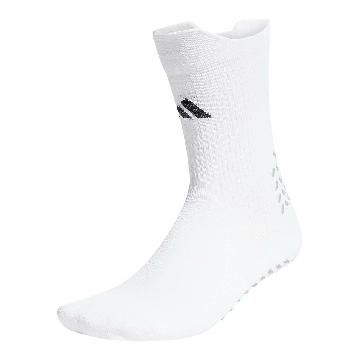 アディダス adidas　ユニセックス サッカー ストッキング アディダス フットボール グリップ プリント クッション パフォーマンスクルーソックス ホワイト/ブラック II193 HN8841