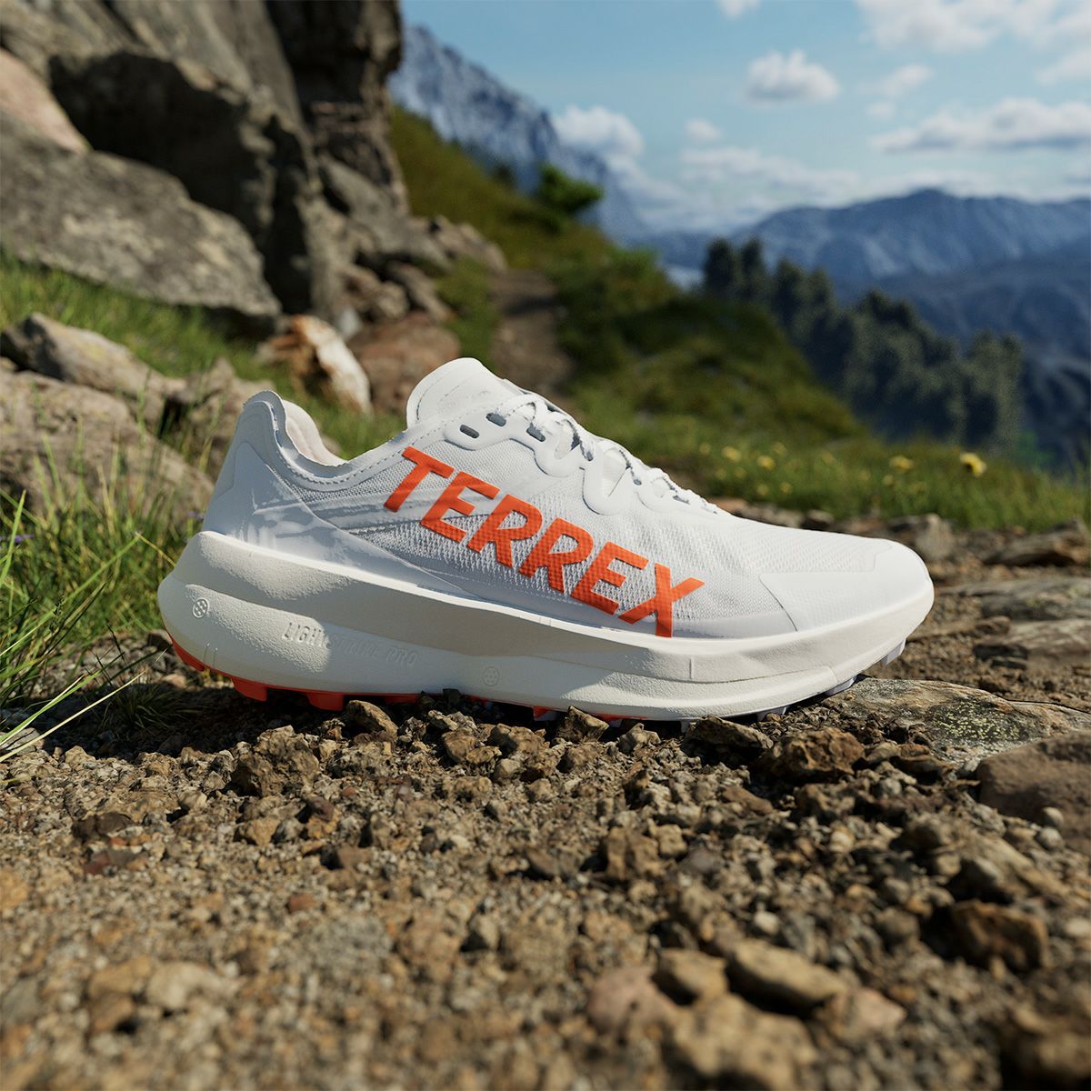 アディダス adidas　メンズ アウトドア ランニングシューズ テレックス アグラヴィック スピード トレイルランニング / Terrex Agravic Speed Trail Running ダッシュグレー/インパクトオレンジ/フットウェアホワイト JI0954  詳細9