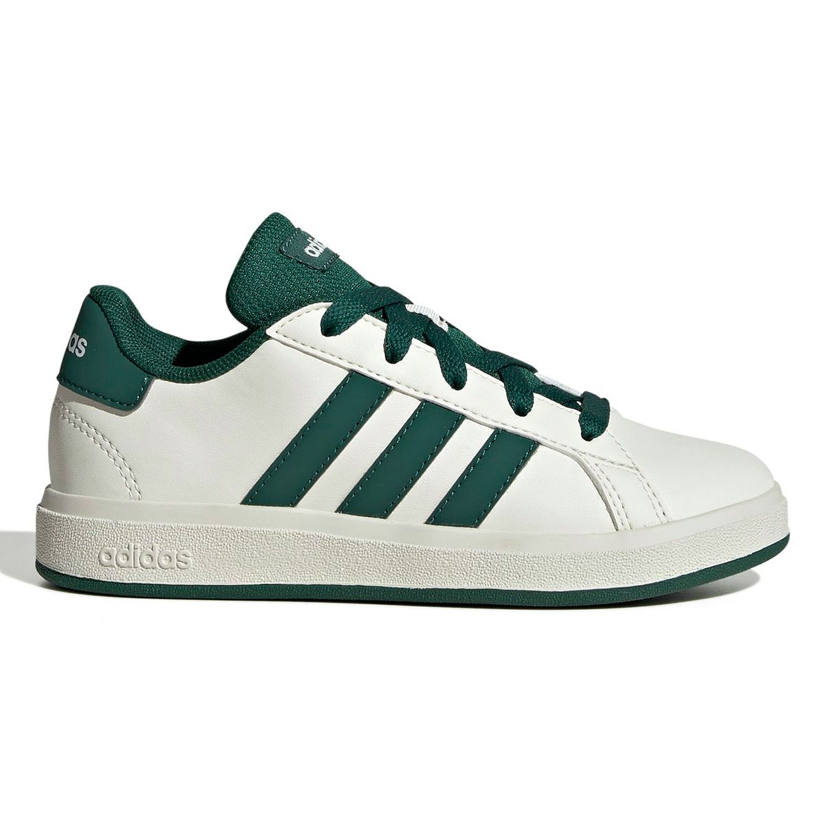 アディダス adidas　ジュニア グランドコート ライフスタイル スニーカー シューズ オフホワイト/カレッジグリーン/コアブラック JQ0704  ホワイト（JQ0704）