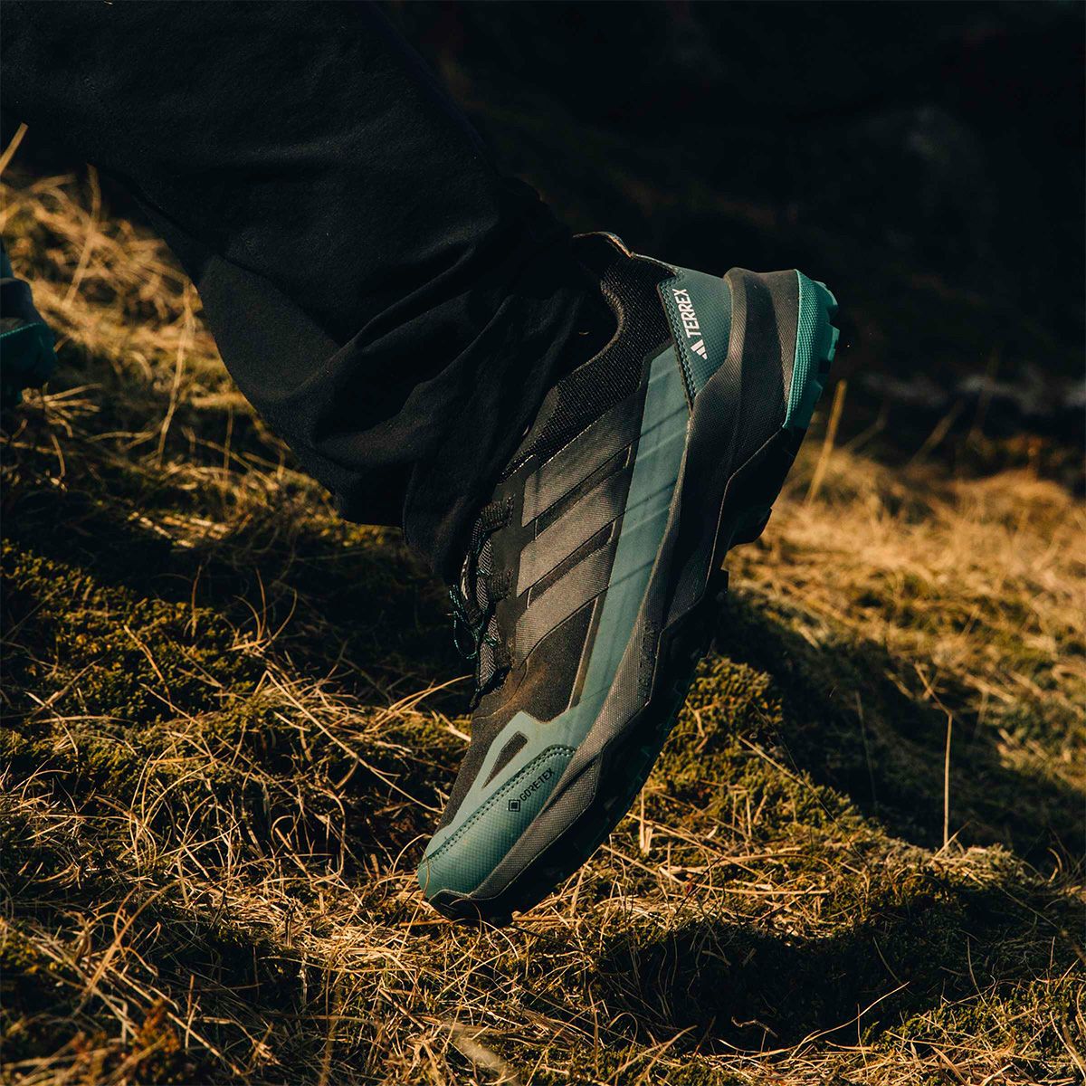 アディダス adidas　メンズ アウトドア ランニングシューズ Terrex スカイチェイサー AX5 GORE-TEX ハイキング / Terrex Skychaser AX5 GORE-TEX Hiking Shoes コアブラック/カーボン/ピュアティール JQ2209  詳細9