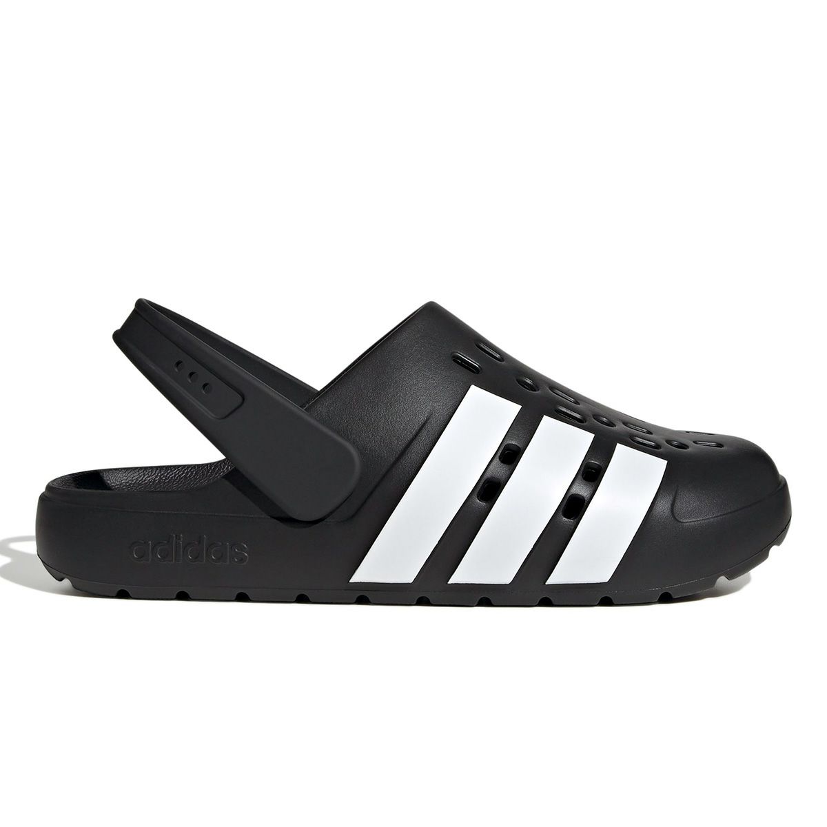 アディダス adidas　アディレッタ クロッグ 2.0 コアブラック/フットウェアホワイト/コアブラック JQ8058  ブラック（JQ8058）