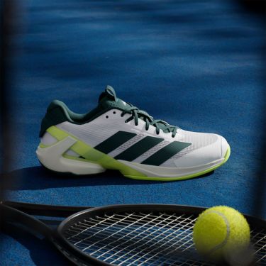 アディダス adidas　メンズ テニス オールコートＭ アディゼロウーバーソニック  5  テニス / ADIZERO UBERSONIC 5 TENNIS フットウェアホワイト/オーロラアイビー/ルシッドレモン JR2714  詳細7