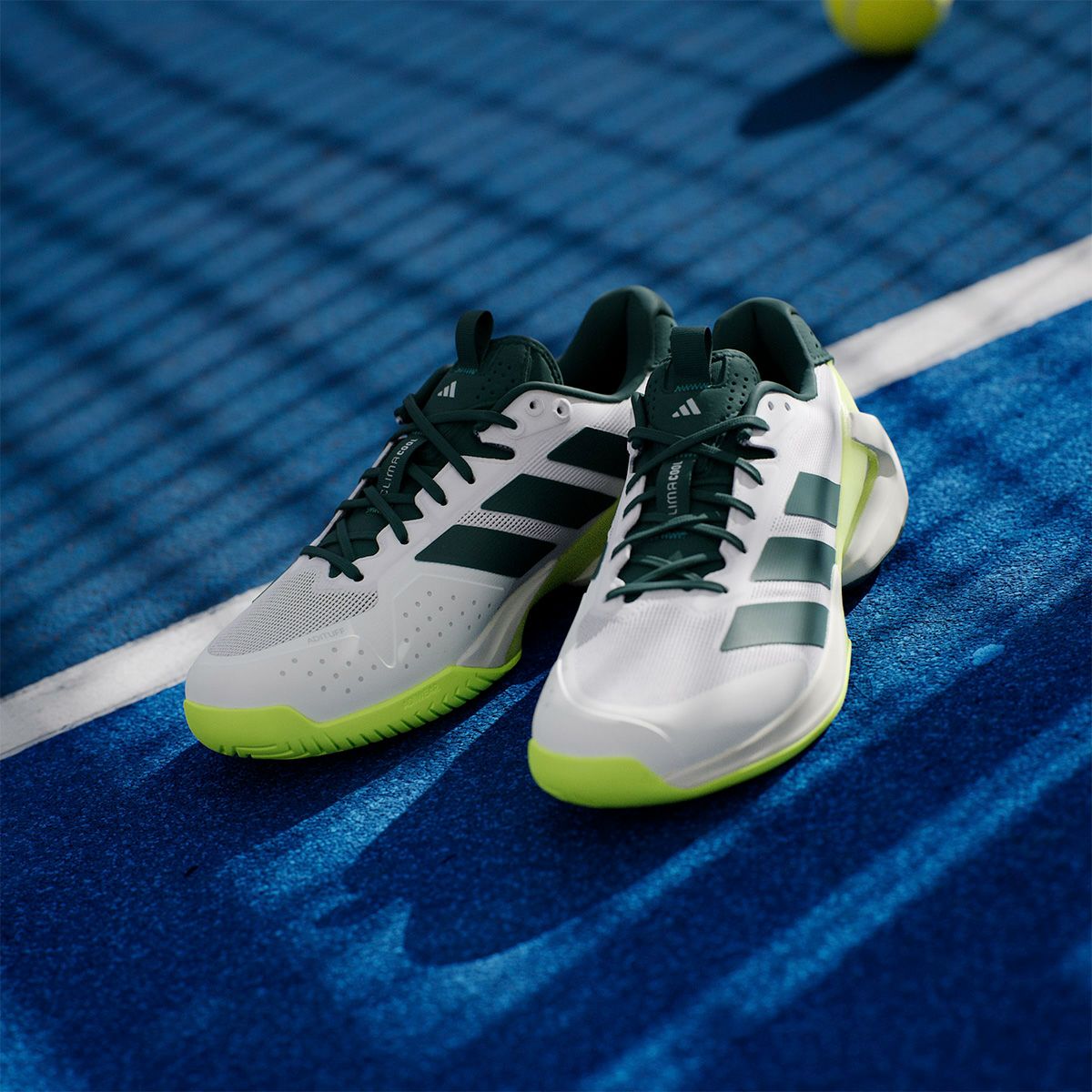 アディダス adidas　メンズ テニス オールコートＭ アディゼロウーバーソニック  5  テニス / ADIZERO UBERSONIC 5 TENNIS フットウェアホワイト/オーロラアイビー/ルシッドレモン JR2714  詳細8