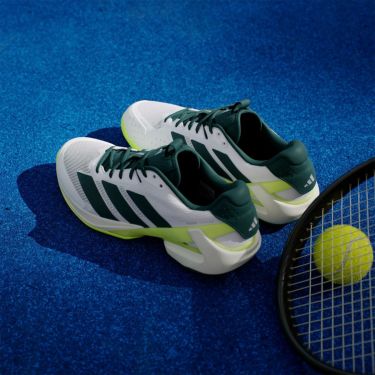 アディダス adidas　メンズ テニス オールコートＭ アディゼロウーバーソニック  5  テニス / ADIZERO UBERSONIC 5 TENNIS フットウェアホワイト/オーロラアイビー/ルシッドレモン JR2714  詳細9