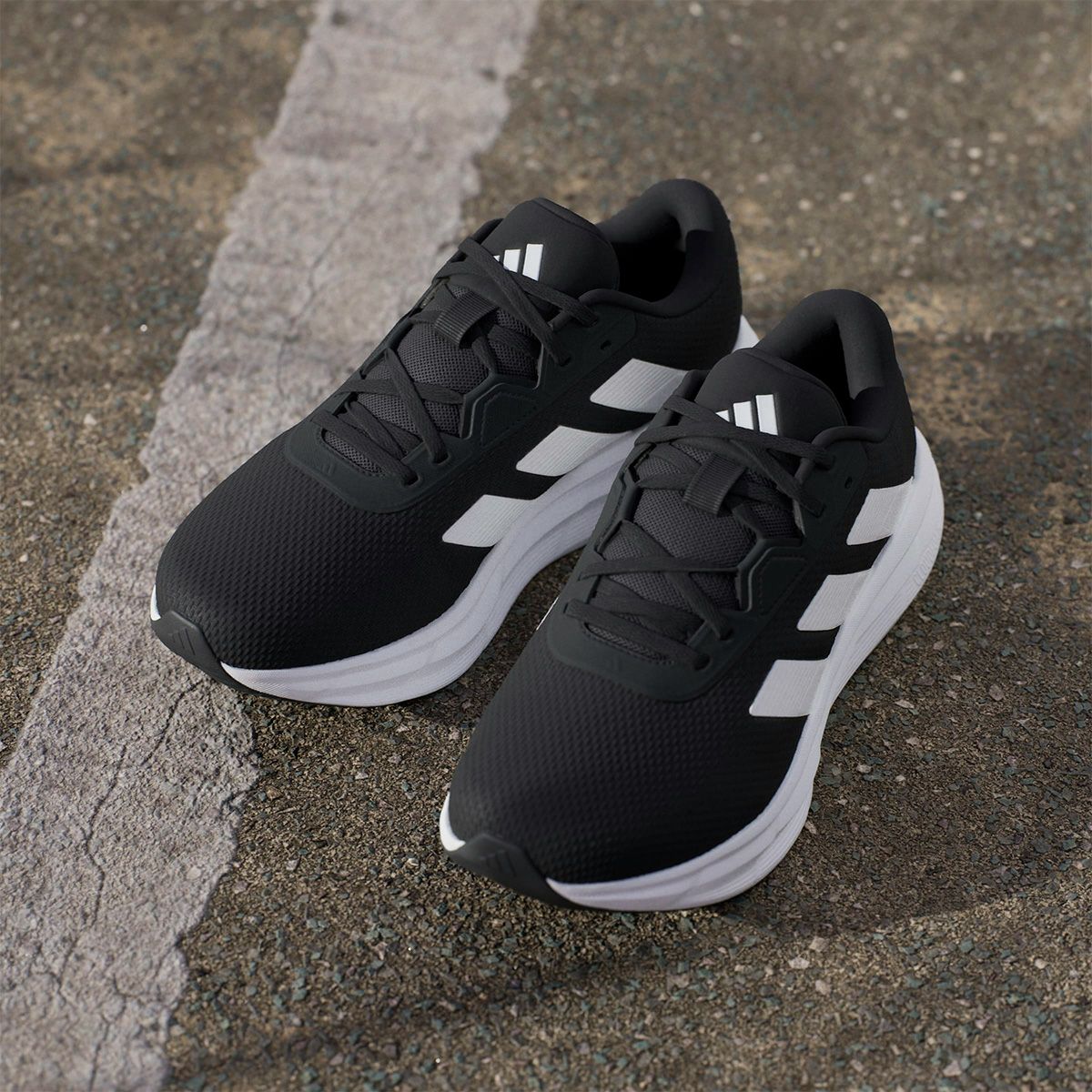 アディダス adidas　メンズ カジュアル ランニングシューズ GLX 7 ランニングシューズ コアブラック/フットウェアホワイト/コアブラック JR9585  詳細11