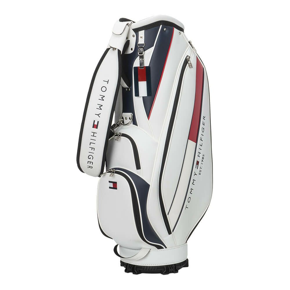 トミー ヒルフィガー ゴルフ　ベーシック カートキャディバッグ THMG4SC5 00 ホワイト　2025年モデル ホワイト