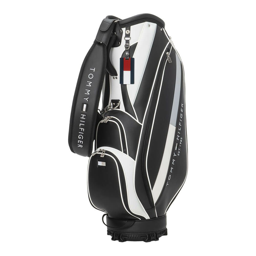 トミー ヒルフィガー ゴルフ　ベーシック カートキャディバッグ THMG4SC5 10 ブラック　2025年モデル ブラック