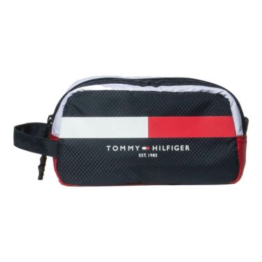 トミー ヒルフィガー ゴルフ　シグネチャー ポーチ THMG4SEB 30 ネイビー　2025年モデル ネイビー