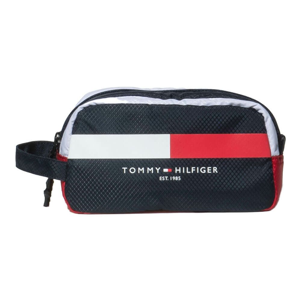 トミー ヒルフィガー ゴルフ　シグネチャー ポーチ THMG4SEB 30 ネイビー　2025年モデル ネイビー