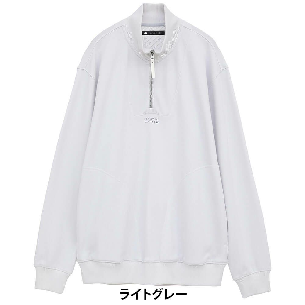 トラヴィスマシュー Travis Mathew　ユニセックス 長袖 クォータージップ スウェット 7AM005　2025年モデル 詳細1 詳細2