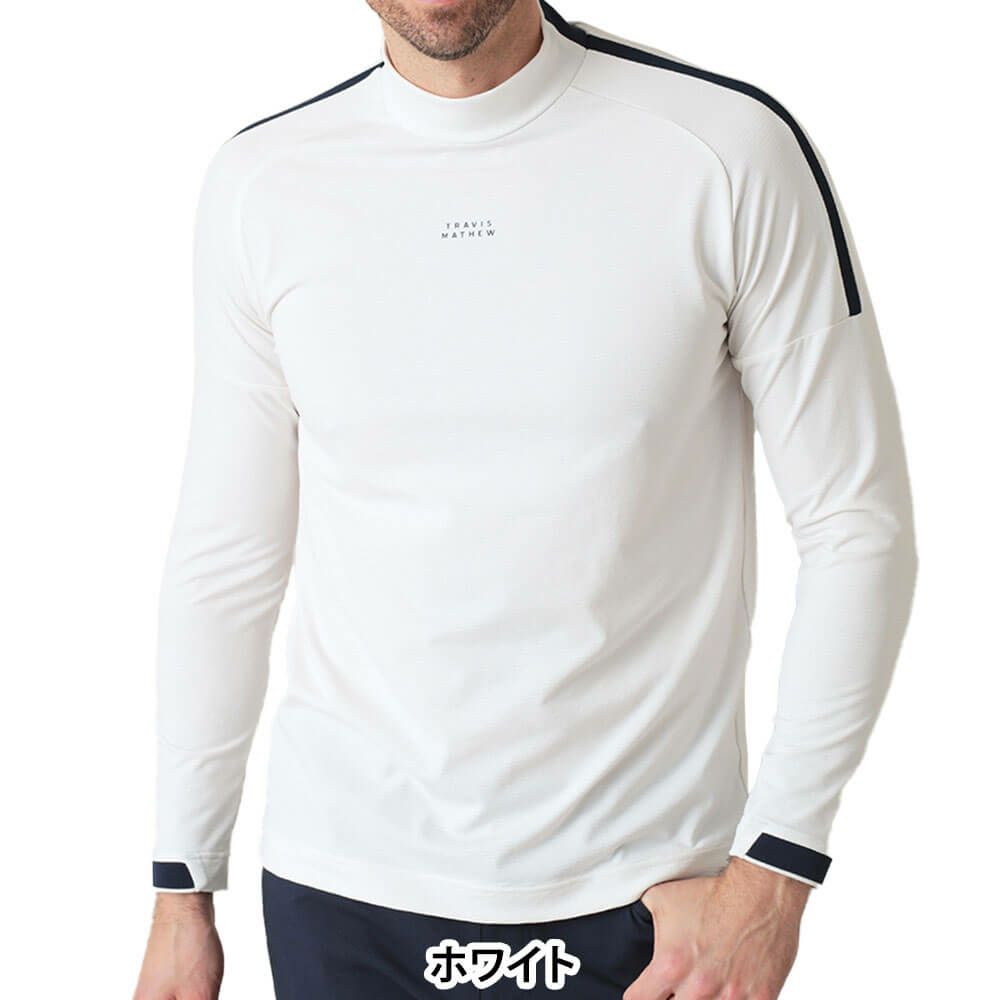 トラヴィスマシュー Travis Mathew　メンズ ショルダーライン 長袖 ラグラン モックネックシャツ 7AM015　2025年モデル 詳細1 詳細7