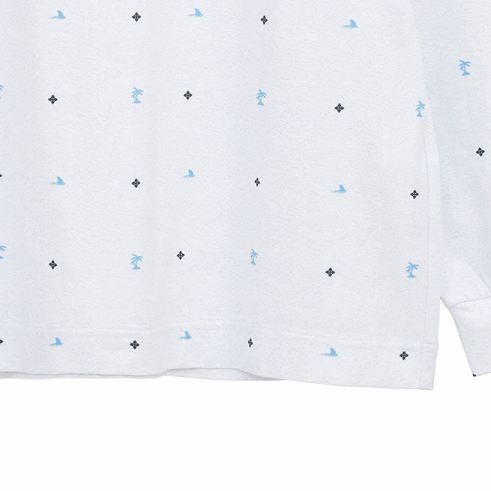 トラヴィスマシュー Travis Mathew　メンズ モノグラムプリント 長袖 ポロシャツ 7AM018　2025年モデル 詳細1 詳細7