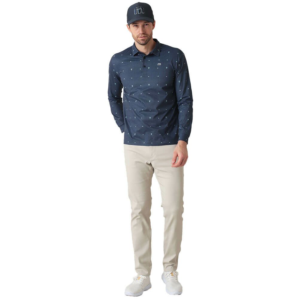 トラヴィスマシュー Travis Mathew　メンズ モノグラムプリント 長袖 ポロシャツ 7AM018　2025年モデル 詳細1 詳細19