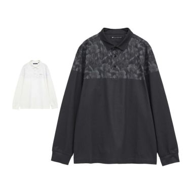 トラヴィスマシュー Travis Mathew　メンズ バイカラー 長袖 ポロシャツ 7AM032　2025年モデル 詳細1