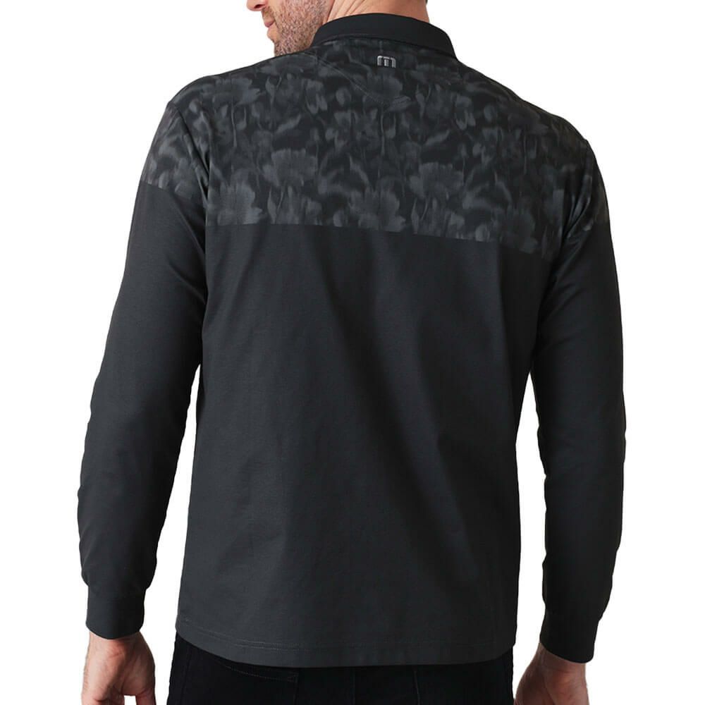 トラヴィスマシュー Travis Mathew　メンズ バイカラー 長袖 ポロシャツ 7AM032　2025年モデル 詳細1 詳細3