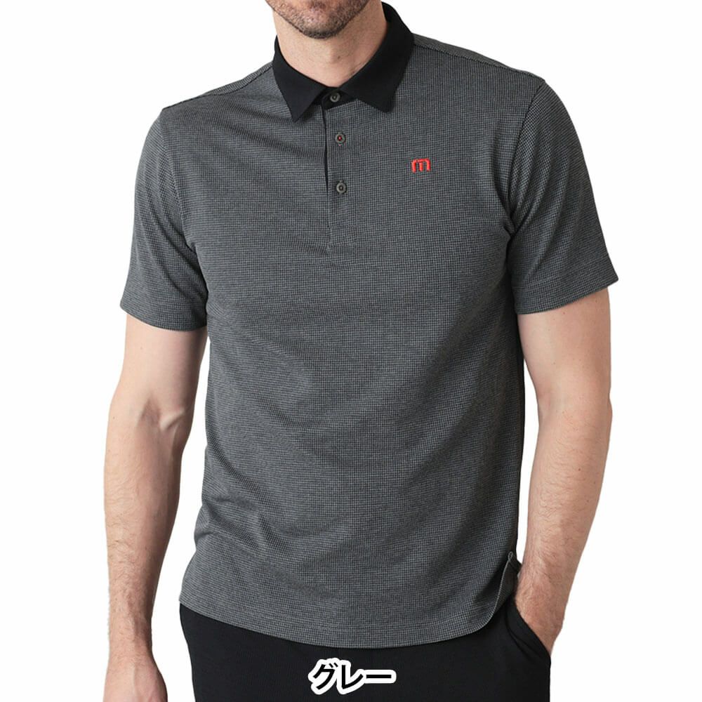 トラヴィスマシュー Travis Mathew　メンズ ハウンドトゥース 涼感 半袖 ポロシャツ 7AM053　2025年モデル 詳細2