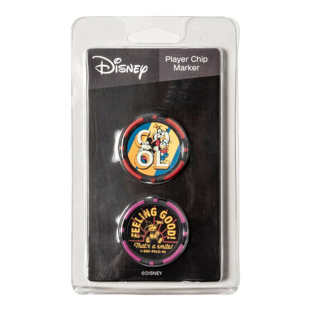 ディズニー　ゴルフ チップマーカー 2枚セット XYMG5FM1 9A レッド/パープル/ブラック レッド/パープル/ブラック