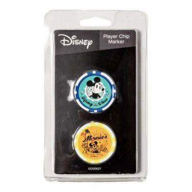 ディズニー　ゴルフ チップマーカー 2枚セット XYMG5FM1 9B ブルー/イエロー/ホワイト　2025年モデル ブルー/イエロー/ホワイト