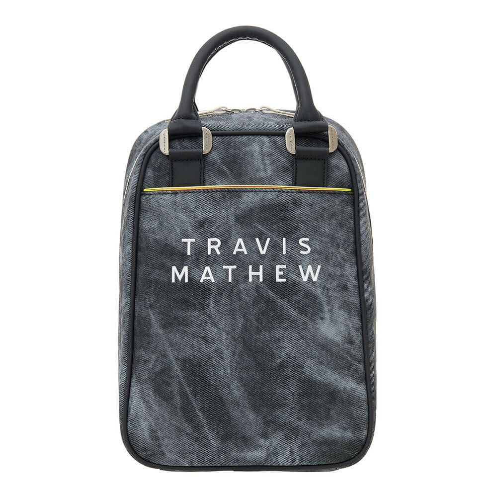 トラヴィスマシュー Travis Mathew　MOTIF シューズバッグ 7AM905 0BLK ブラック　2025年モデル ブラック