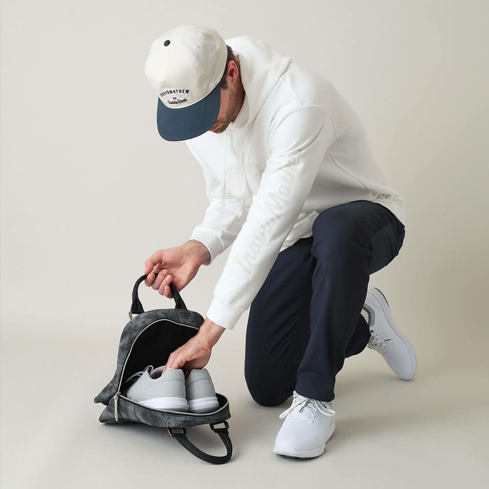 トラヴィスマシュー Travis Mathew　MOTIF シューズバッグ 7AM905 0BLK ブラック　2025年モデル 詳細6